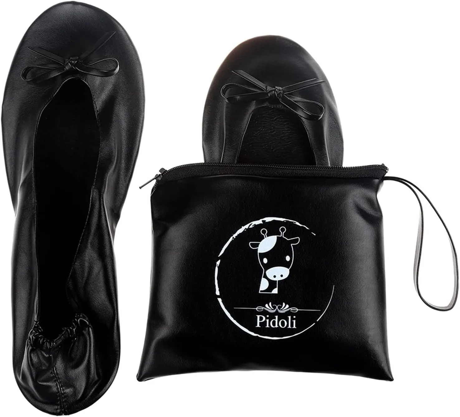 Foldable Ballet Flats for Women Lightweight Slip On Dress Shoes Women’s Soft Leather Lightweight Flat Shoes