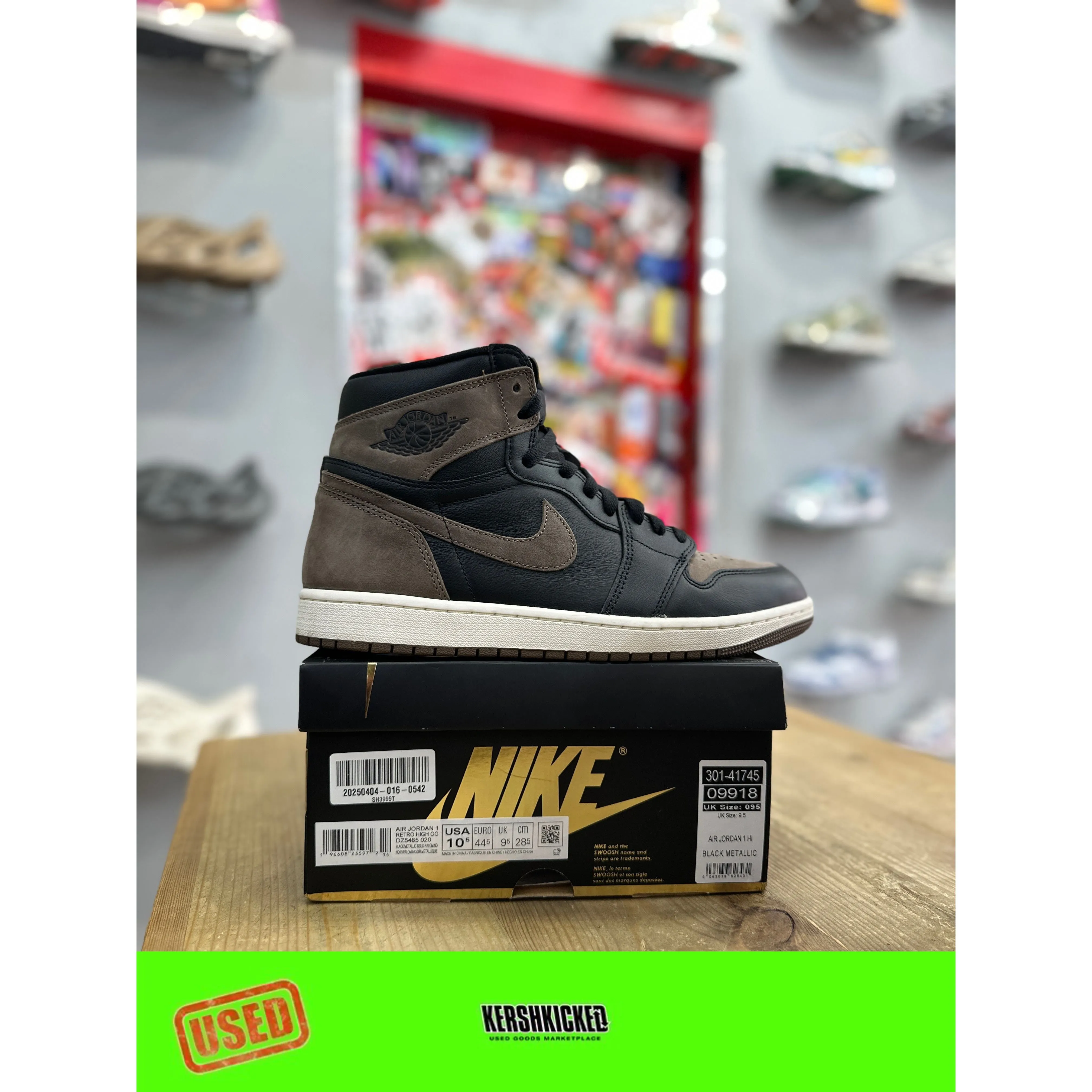 evening run shoes rainy - day - runner Jordan 1 Retro High OG Palomino UK 9.5