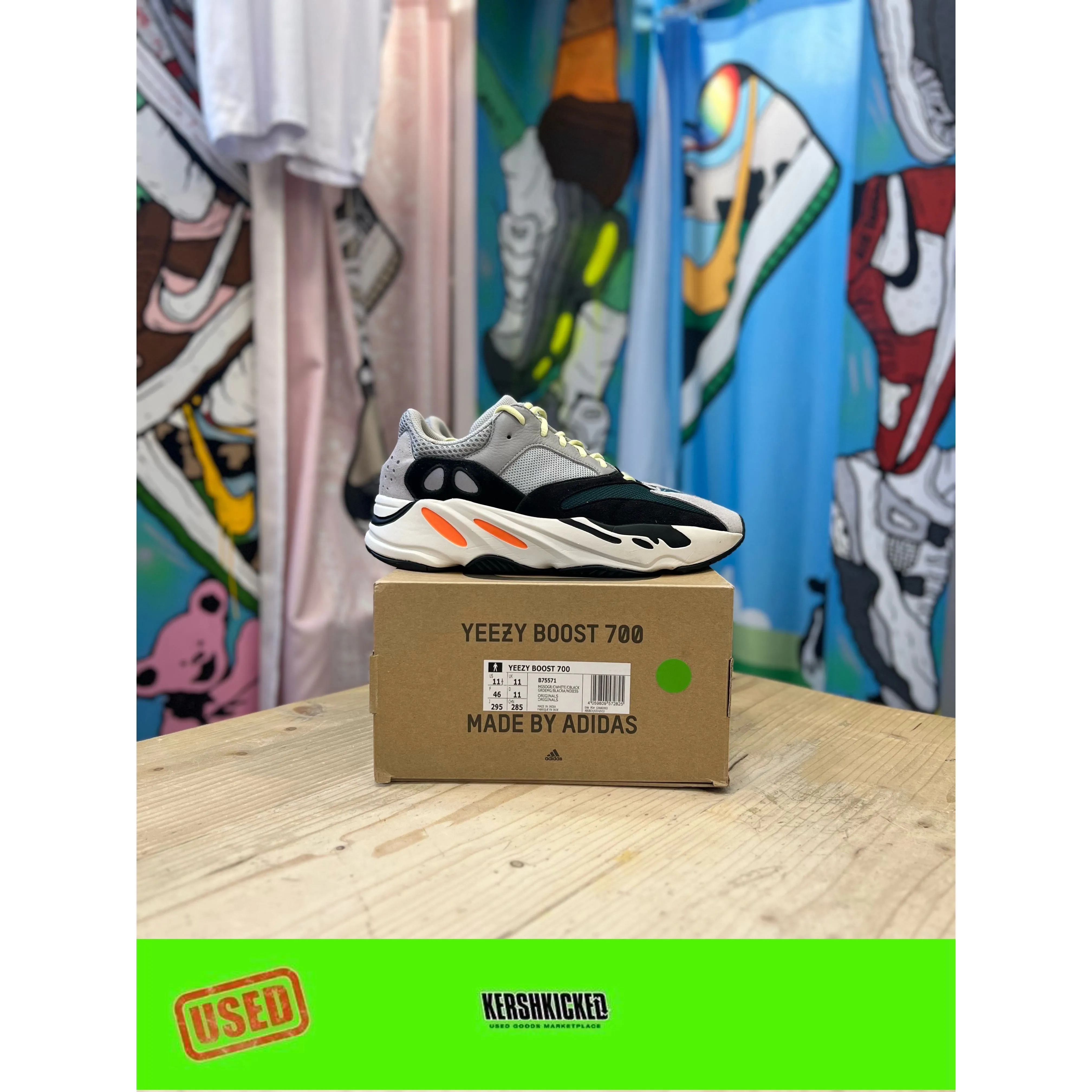 Tread Pattern Comfy Routine Yeezy 700 Wave Runner UK 11
