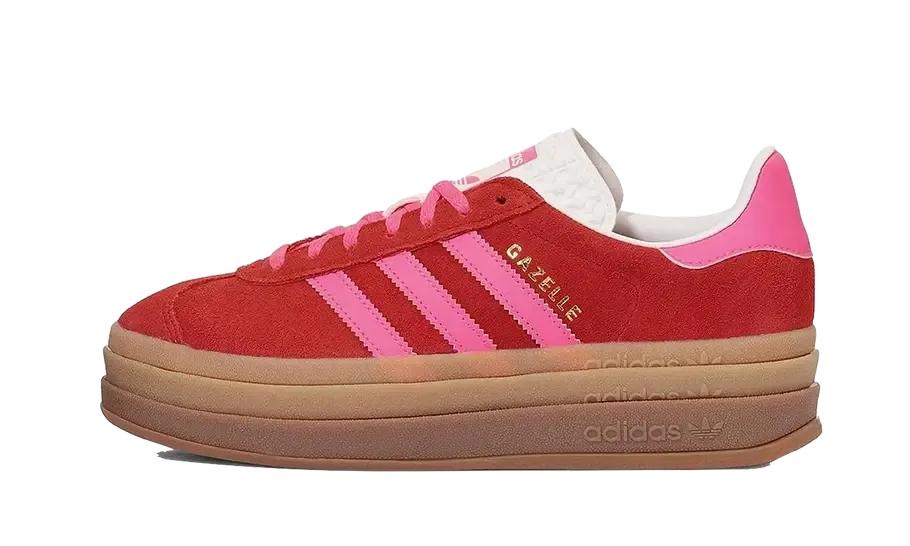 Soft Sole Shoes Gazelle Bold Collegiate Red Lucid Pink