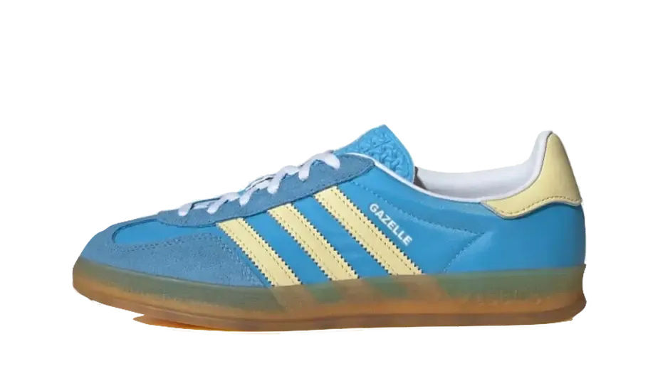 Gazelle Indoor Semi Blue Burst Almost Yellow Peak View Supportive Cushioning