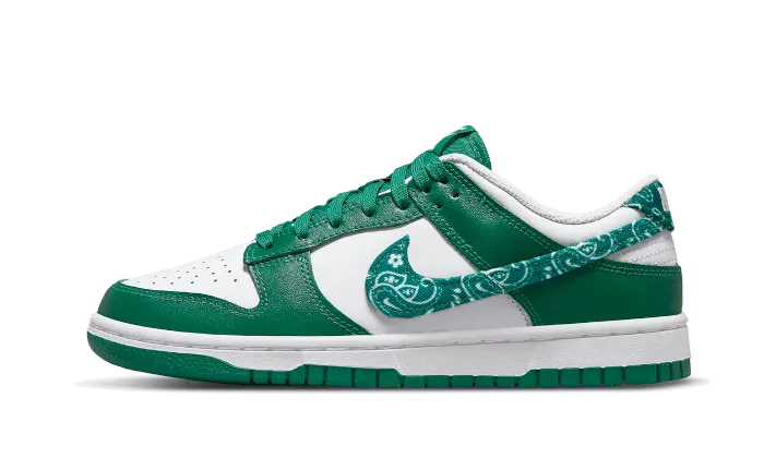 Core Fitness No Tie Dunk Low Essential Paisley Pack Green