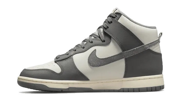 Stylish Look Textured Insole Dunk High Vintage Light Bone Grey