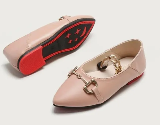 Girls Mary Jane Shoes Soft Sole Leather Flat Shoes Spring Kids
