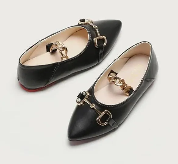 Girls Mary Jane Shoes Soft Sole Leather Flat Shoes Spring Kids