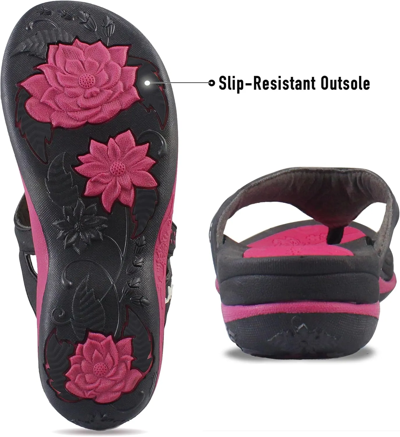 Gold Pigeon Shoes SIGNATURE Comfort Ergonomic Walking Flip Flops for Women