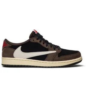 Comfortable Heel running in a martial arts studio shoes Air Jordan 1 Retro Low SP Travis Scott Mocha
