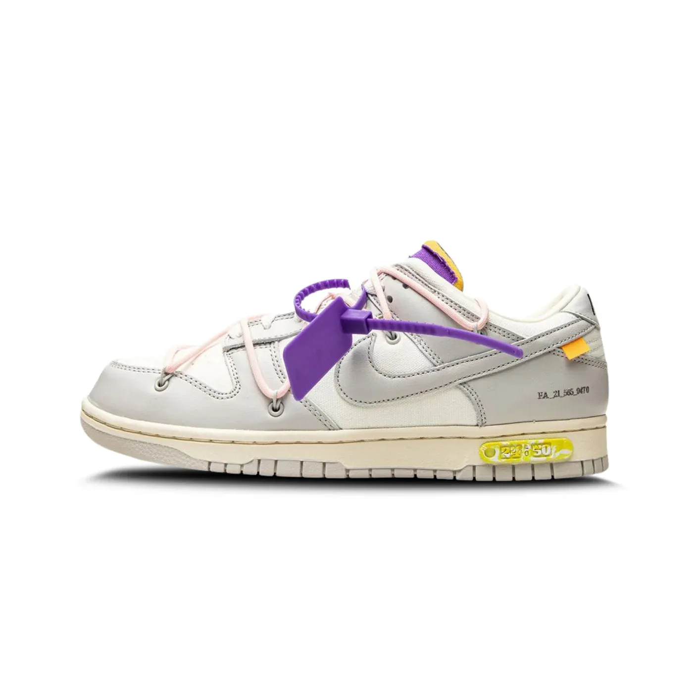 Comfort Soles Torsion Rigidity Nike Dunk Low X Off-White Lot "24" of 50
