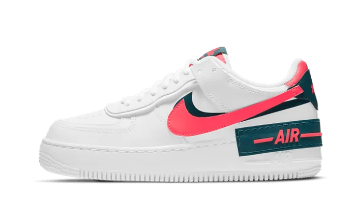 Comfortable Feeling Leaf Hike Air Force 1 Shadow White Dark Teal Solar Red