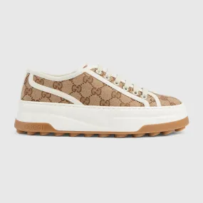 Training Friendly Gucci GG printed platform sneakers Beige