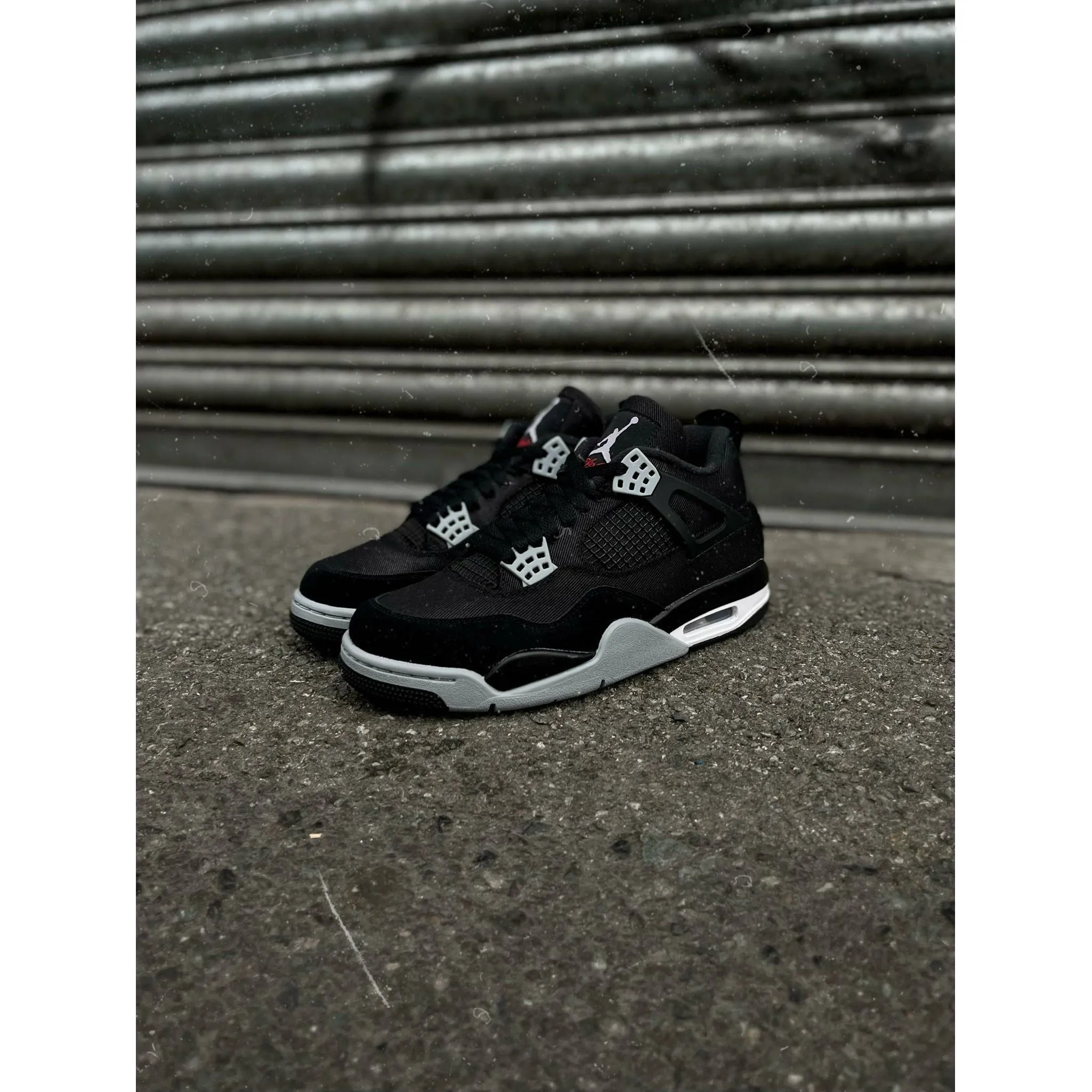 Jordan 4 Retro SE Black Canvas Autumn Running Wicking