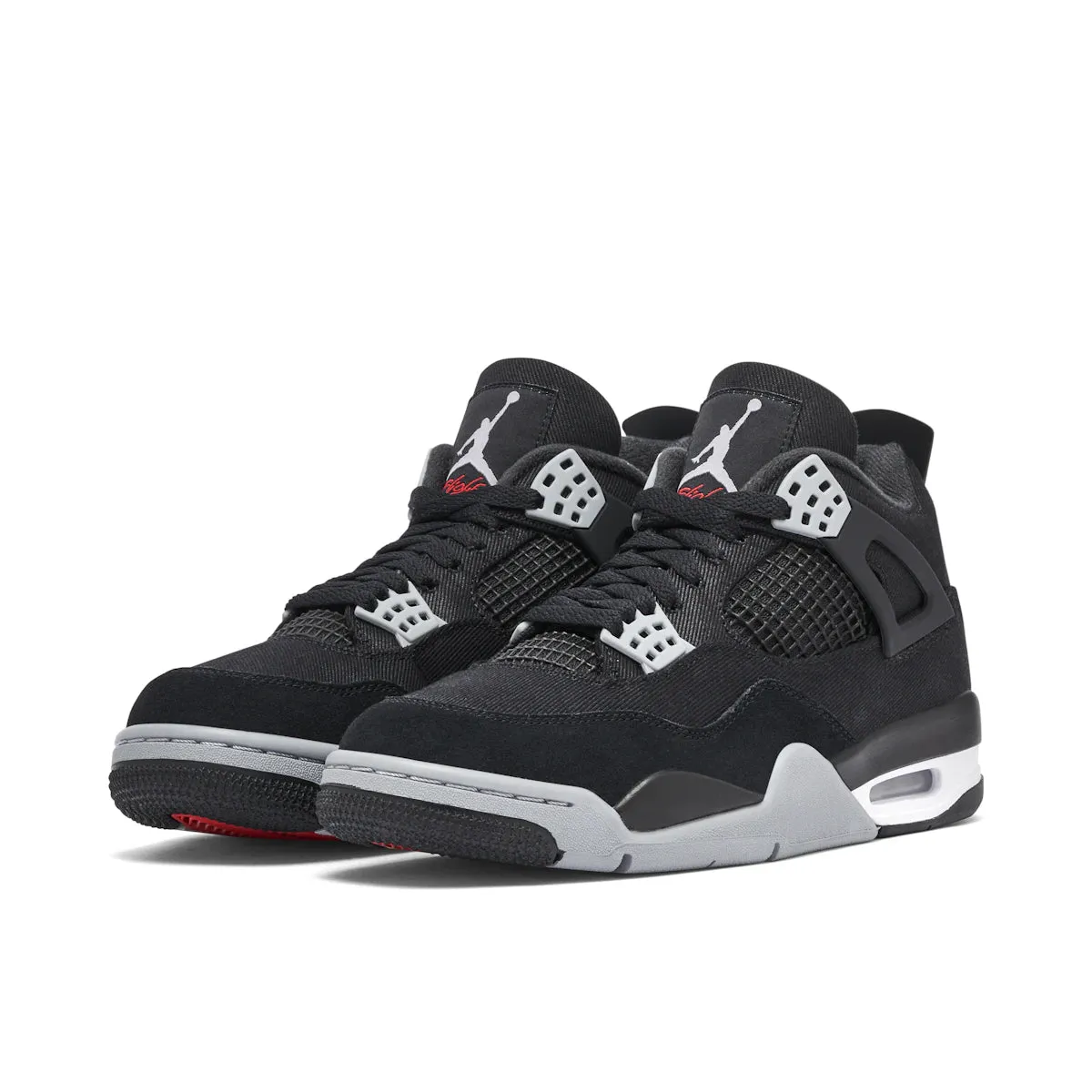Jordan 4 Retro SE Black Canvas High Quality Material athletic - event