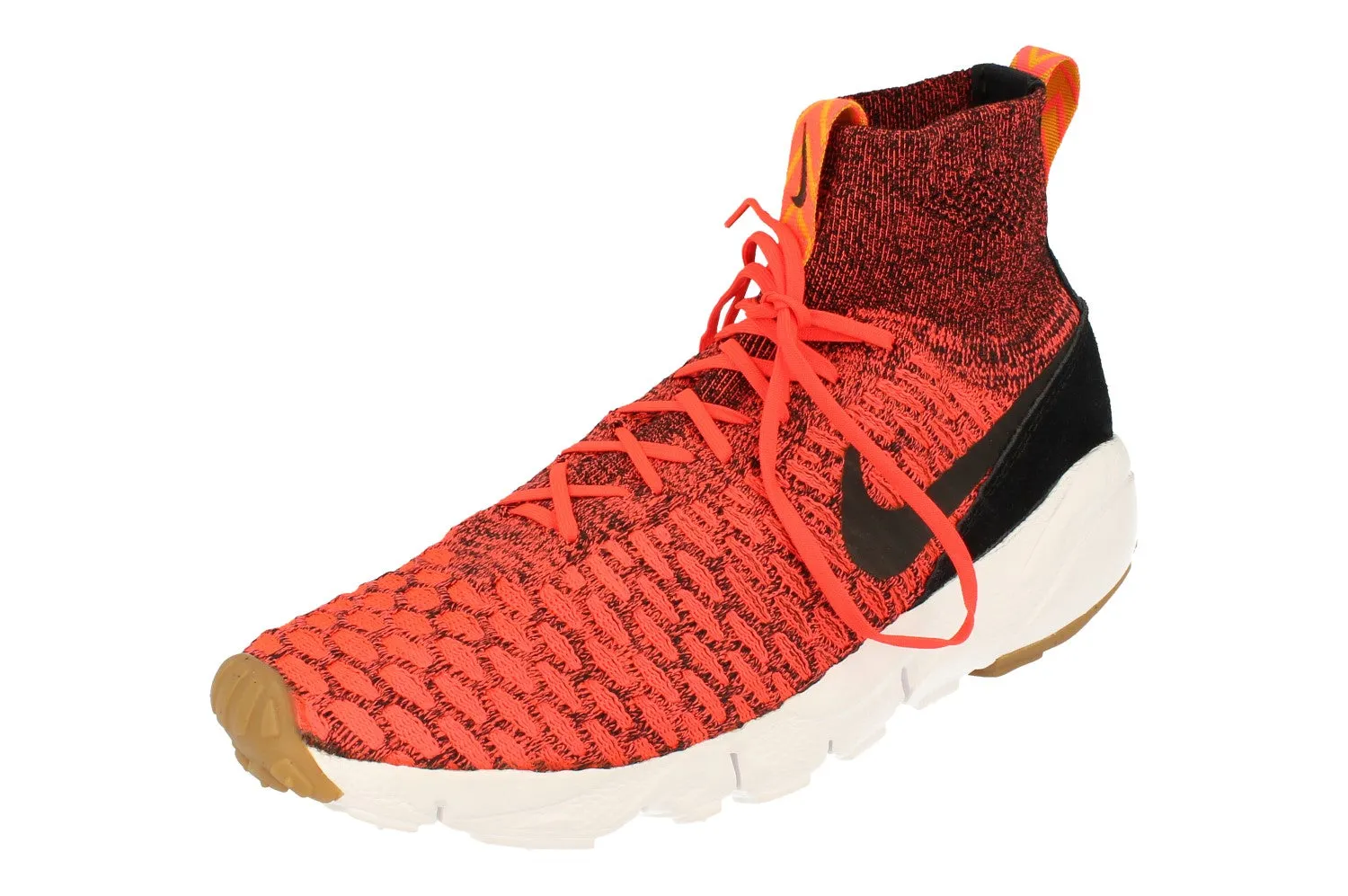 Nike Air Footscape Magista Flyknit Mens Trainers 816560 600 Classic Charm elastic materials