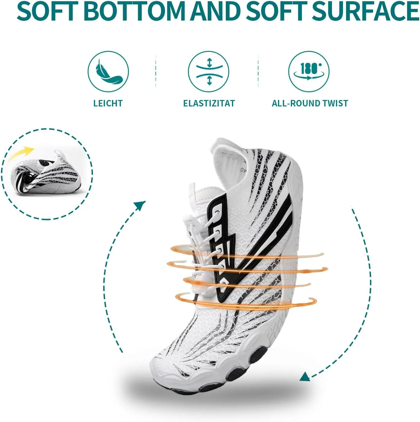 Hike Barefoot Shoes for Women Men, New Barefoot Footwear, Non-Slip Water Shoes,Breathable Non-Slip Footwear Wide Toe