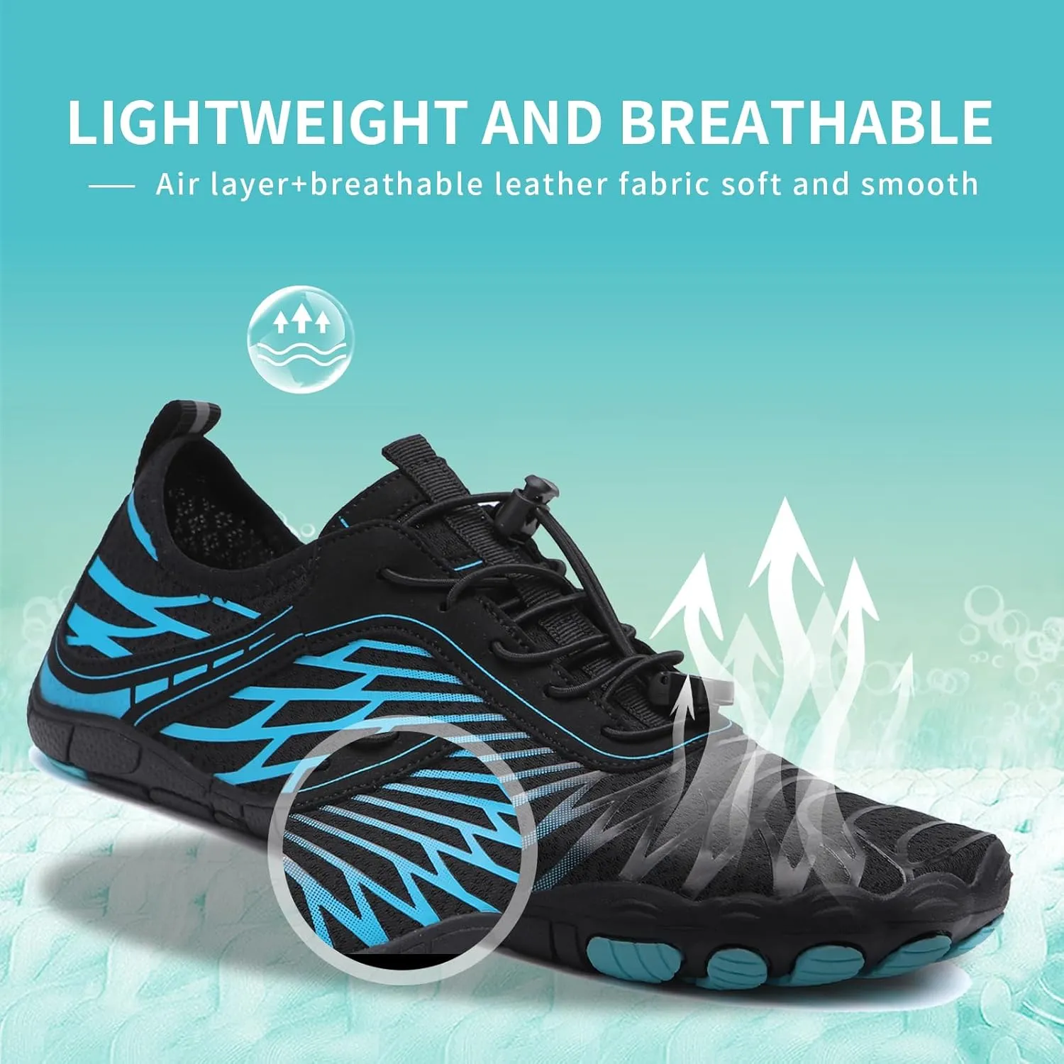 Hike Barefoot Shoes for Women Men, New Barefoot Footwear, Non-Slip Water Shoes,Breathable Non-Slip Footwear Wide Toe