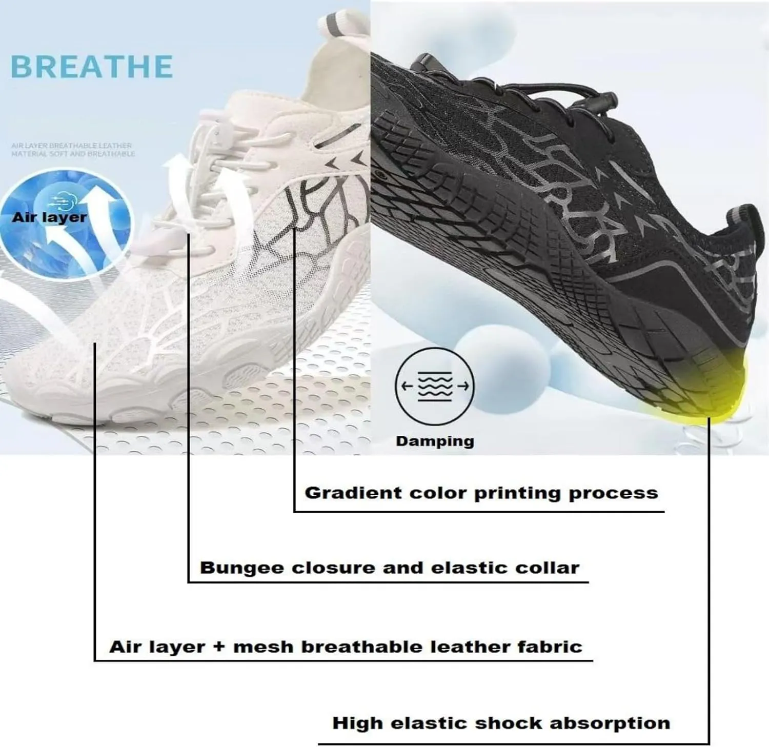 Hike Barefoot Shoes Women, New Hike Shoes Women Men, Breathable & Non-Slip Trail Athletic Footwear, Surfing & Wading Wide-Toe Box