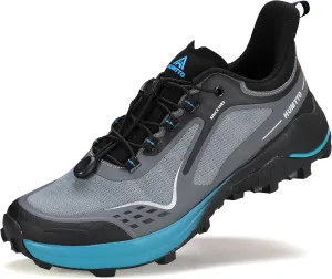HUMTTO Men's Trail Running Shoes Quick Laces Cross Training Shoes Comfortable Breathable Anti Slip Walking Outdoors Athletic Sneakers