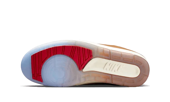 Leather Professional Footwear Hyper Elastic Compound Air Jordan 2 Low SP Two 18 Rocky Tan