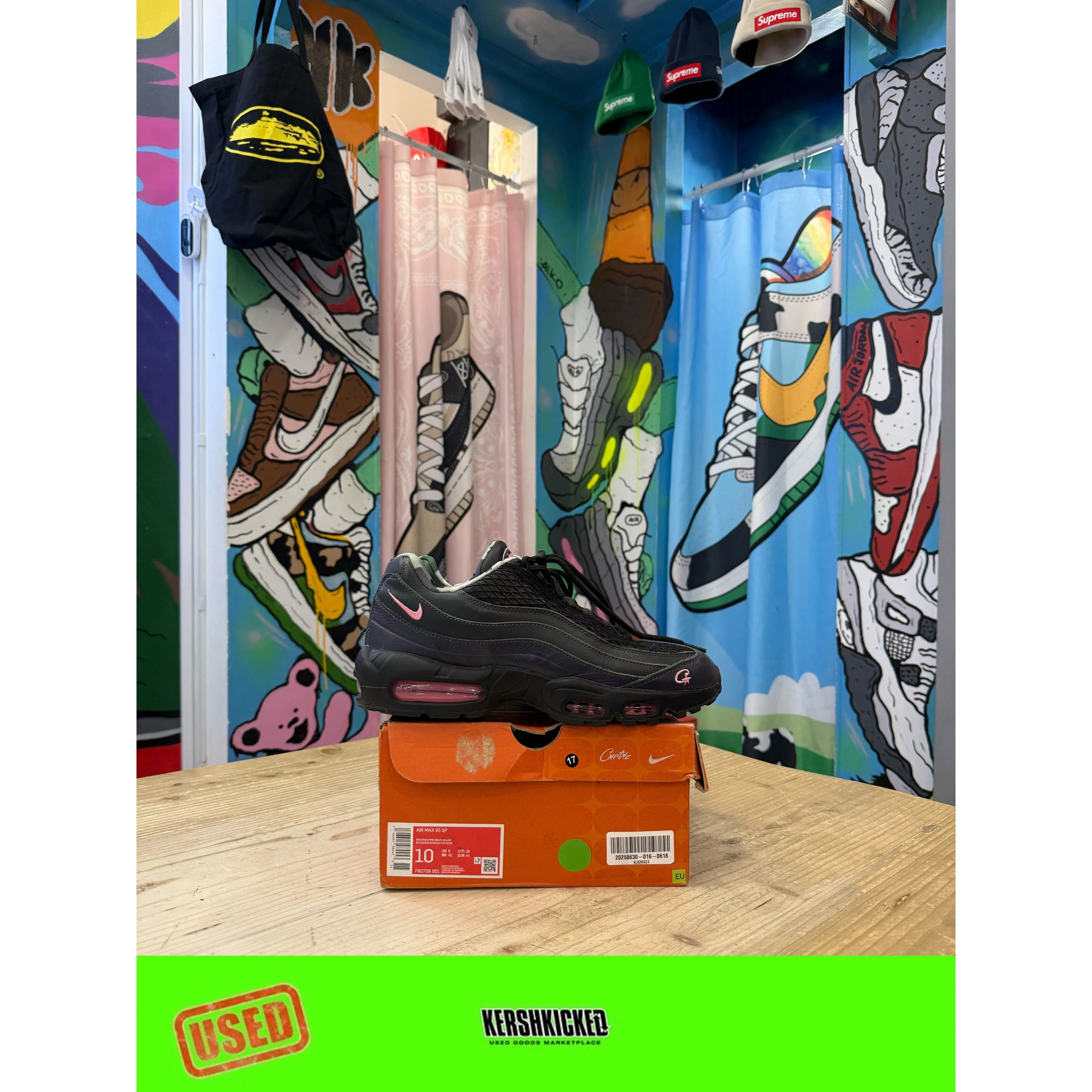 Nike Air Max 95 SP Corteiz Pink Beam UK 9 Versatile Footwear