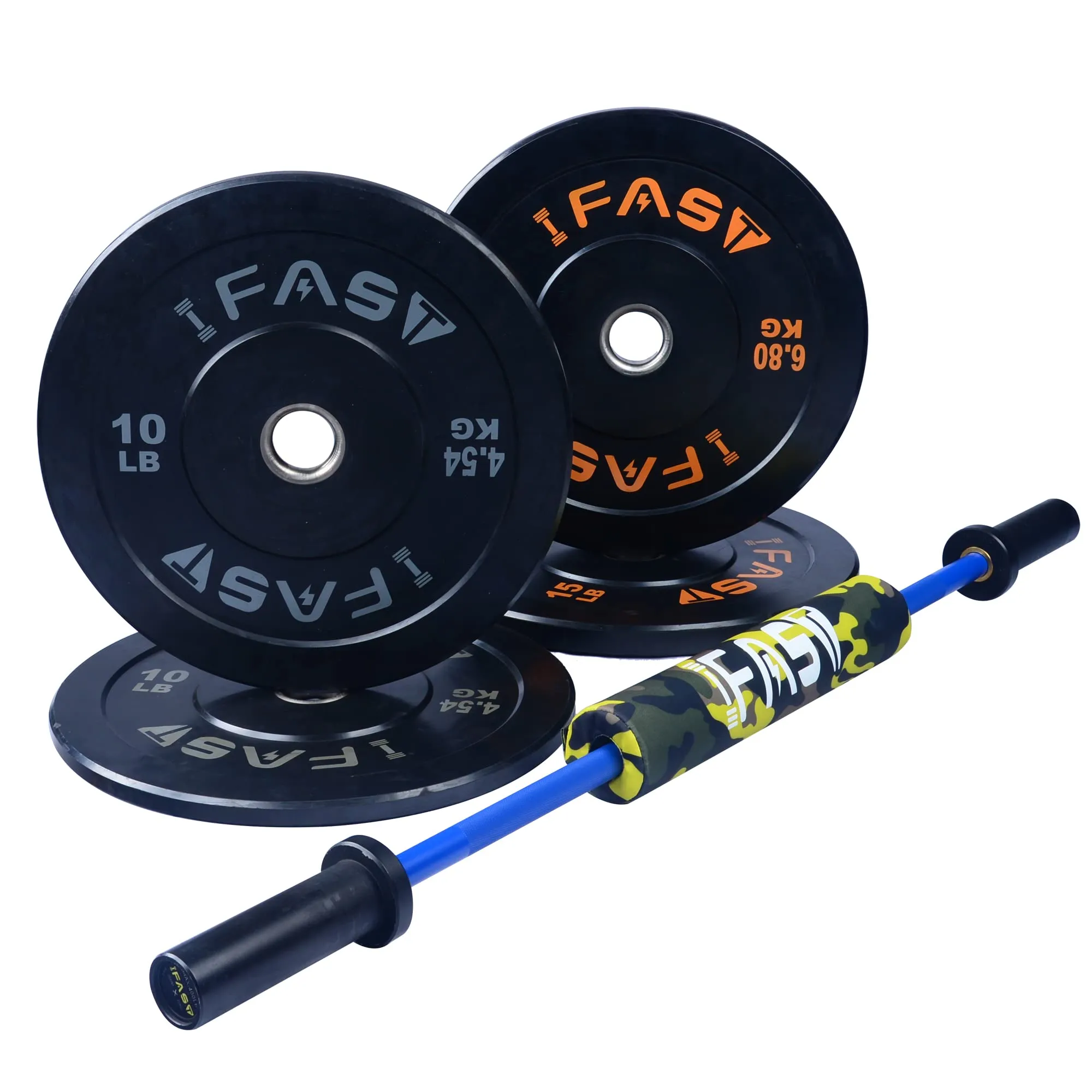 IFAST Adjustable Weight Bench with Barbell