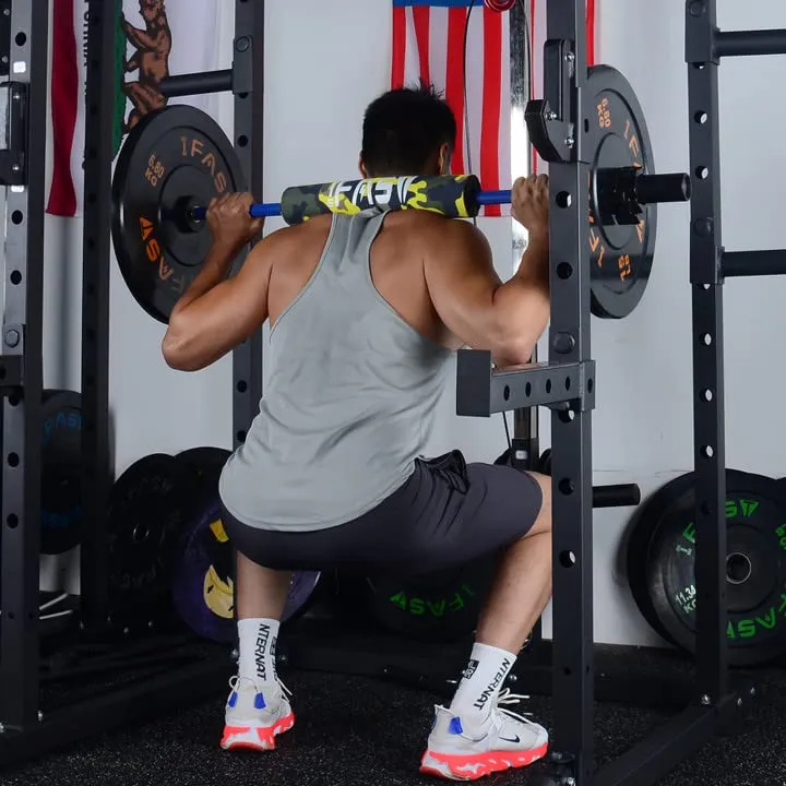 IFAST Adjustable Weight Bench with Barbell
