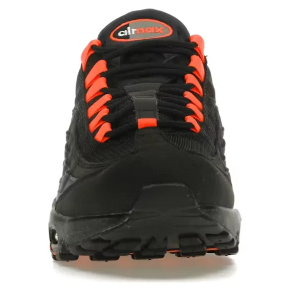 Nike Air Max 95 Black Hyper Crimson Hyperlock Heel Counter
