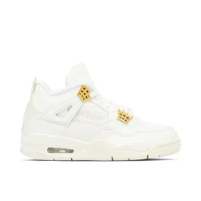 Breathable Lining Jordan 4 Retro Metallic Gold (Women's)