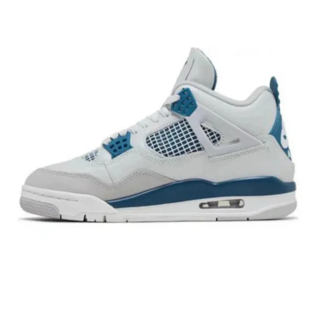Air Jordan 4 Retro 'Military Blue' road runners' shoes LightweightMaterial