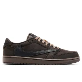 Air Jordan 1 Retro Low SP Travis Scott Velvet Brown Expandable