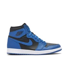 Jordan 1 High OG Dark Marina Blue modern - style running in a frozen river area shoes