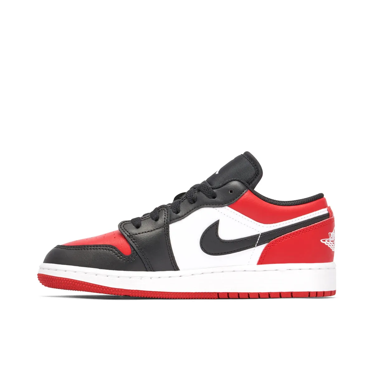 foam - sole - feature shoes arch - support running shoes Jordan 1 Low Bred Toe (GS)