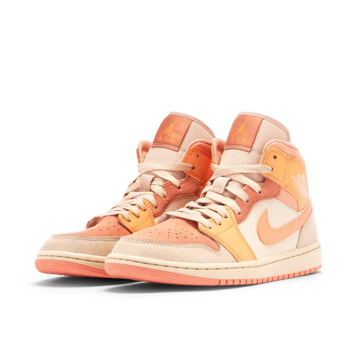 customizable - design shoes cloud - design shoes Jordan 1 Mid Apricot Orange (W)