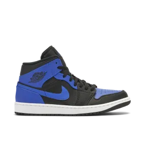 daily wearers Jordan 1 Mid Black Royal Tumbled Leather