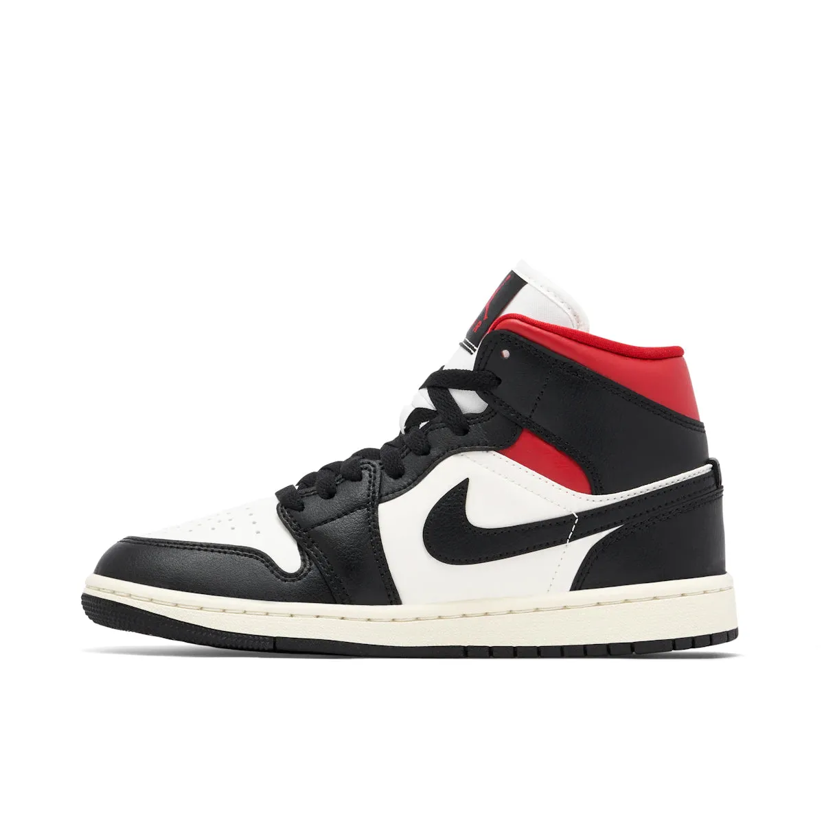 Jordan 1 Mid Gym Red Black White Branded