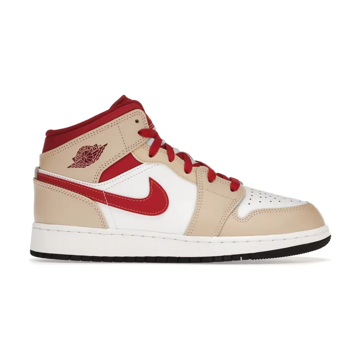 Jordan 1 Mid Light Curry Cardinal (GS) bootie - style design shoes
