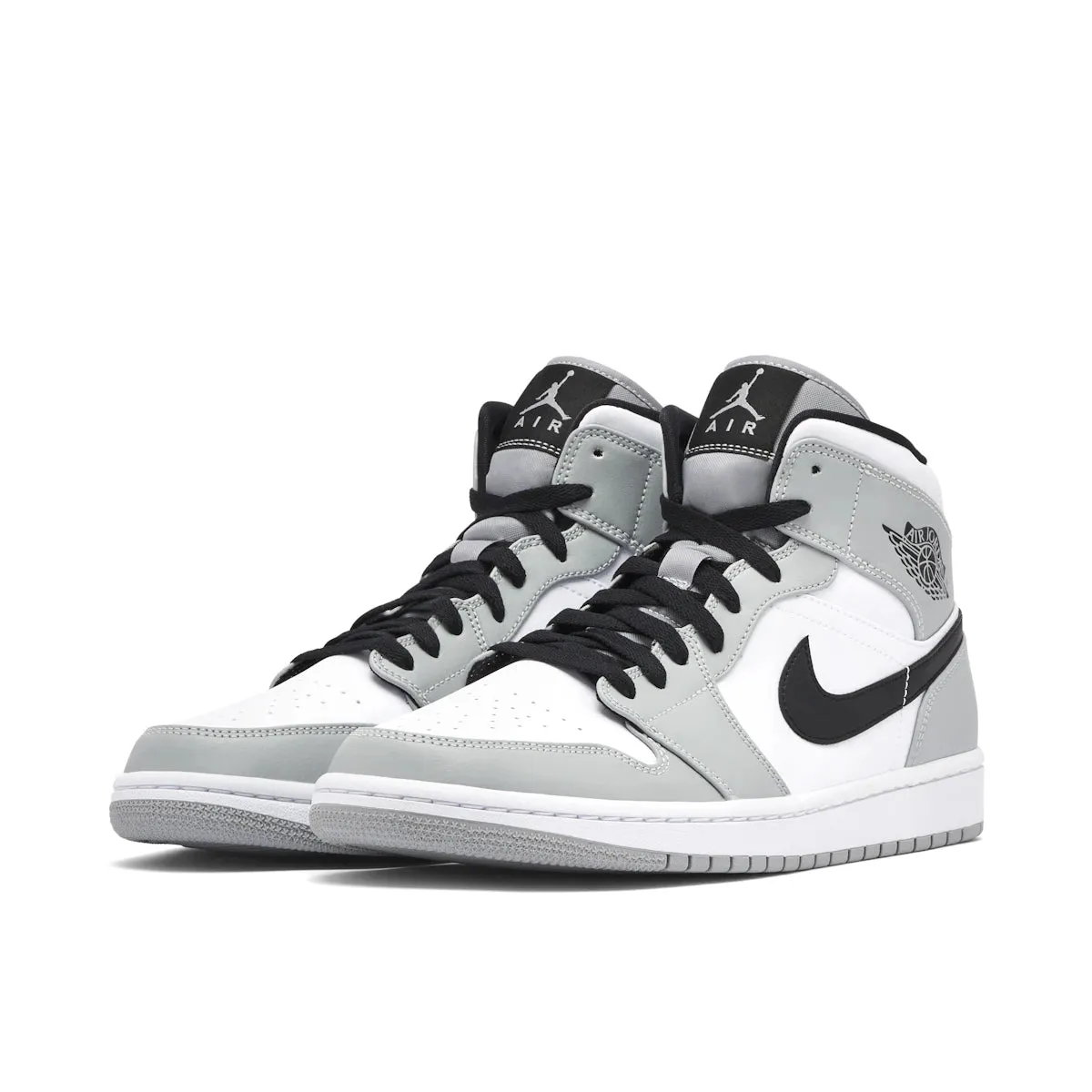 Matte - finish Endurance Running Jordan 1 Mid Light Smoke Grey
