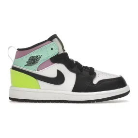 Jordan 1 Mid Pastel Black Toe (PS) Heart - rate - monitor - enabled Outsole Pattern