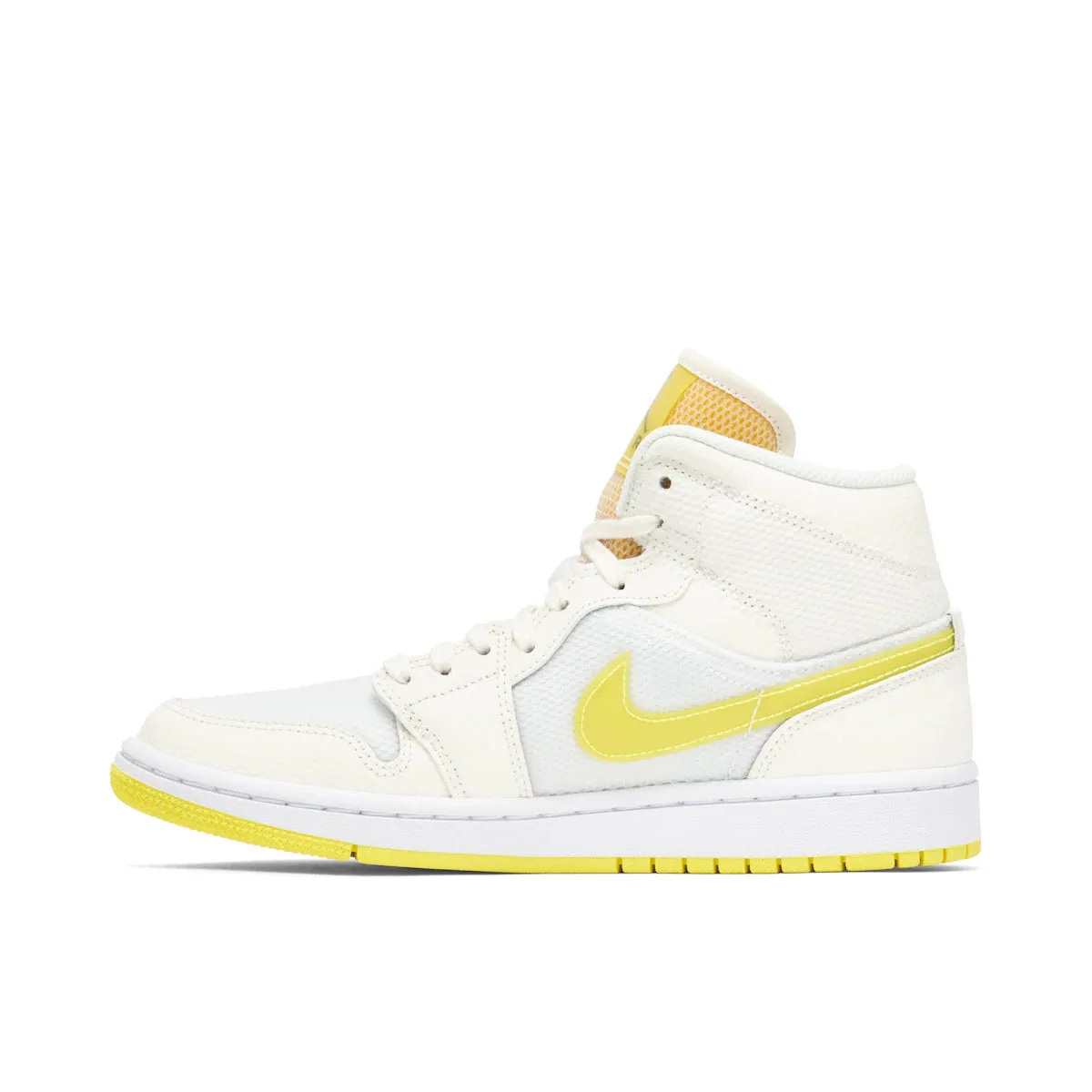 Jordan 1 Mid SE Voltage Yellow (W) PullTabs polyester running gear