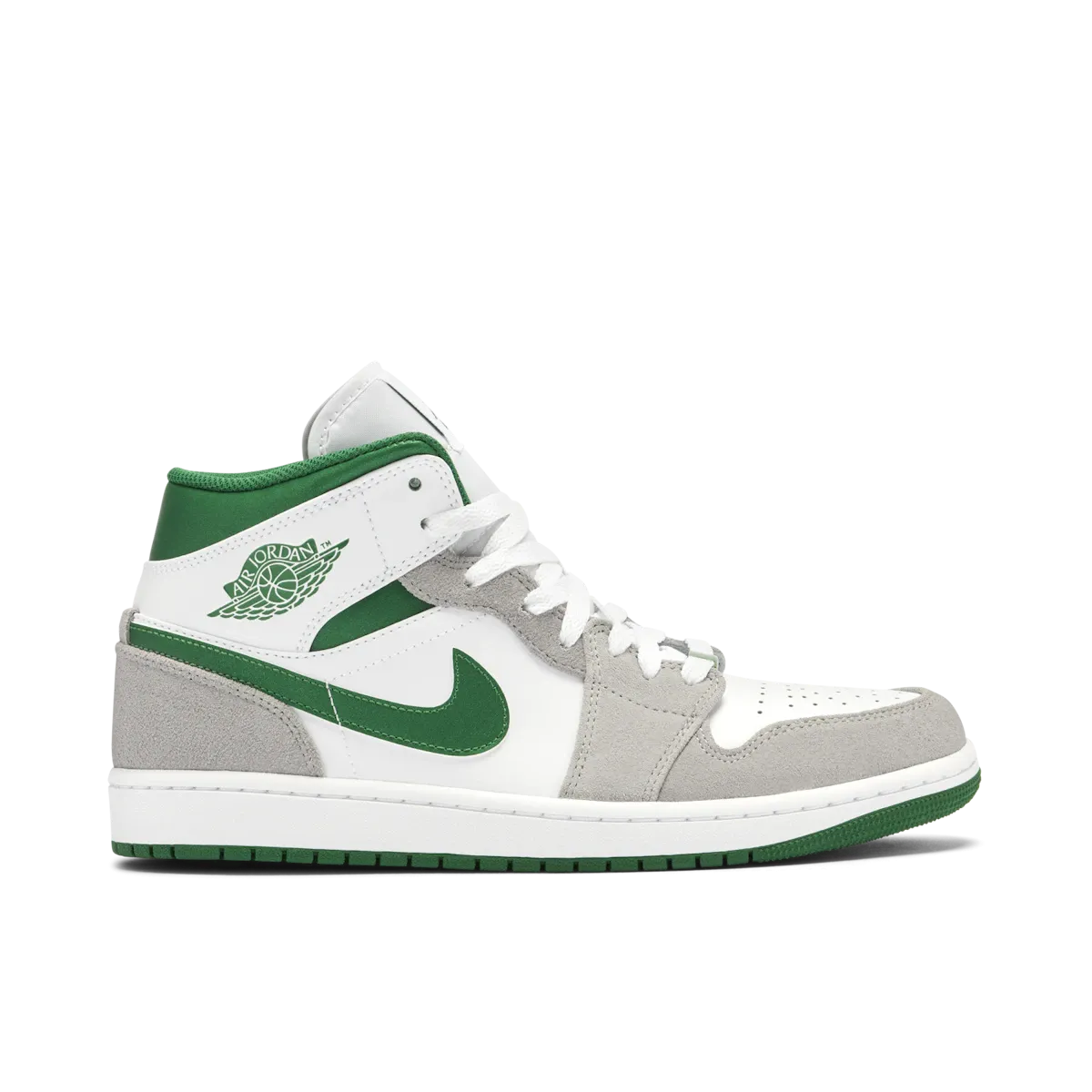 comfort features Confidence - boosting Jordan 1 Mid SE White Pine Green Smoke Grey (GS)