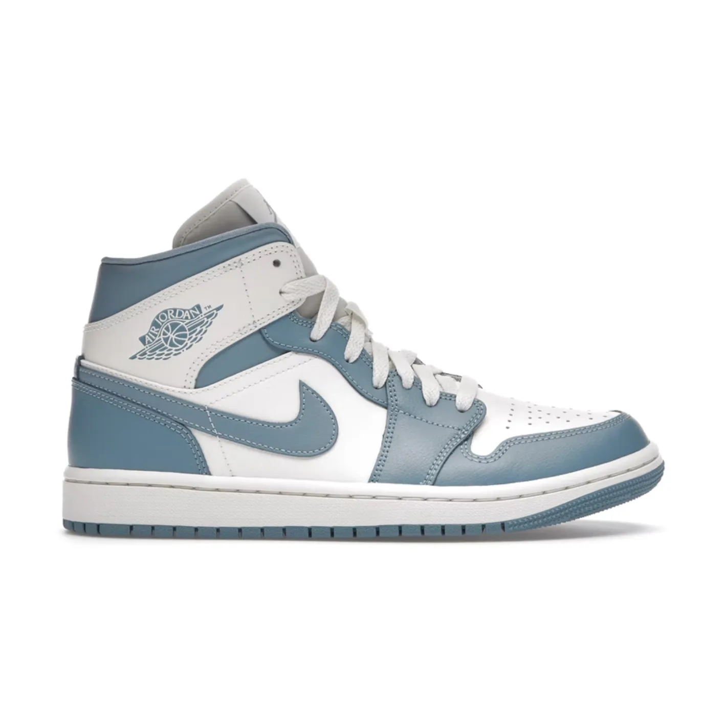 Jordan 1 Mid UNC (2022) (W) cushioned - footbed - material shoes lug - sole shoes