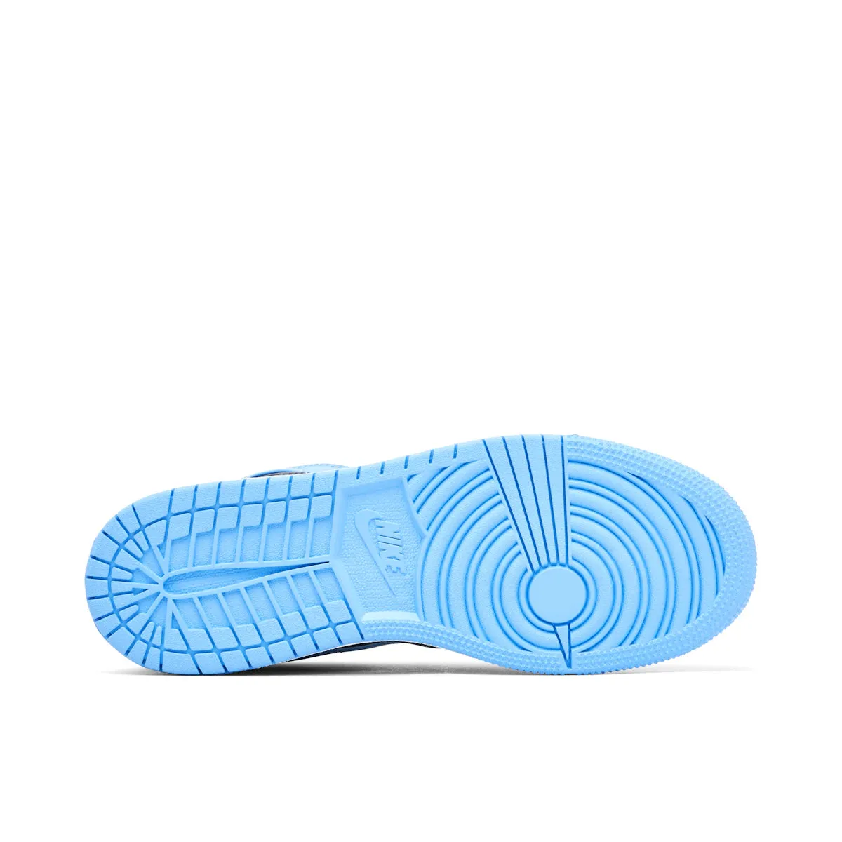 cycling running shoes adjustable - strap shoes Jordan 1 Mid University Blue Black (GS)