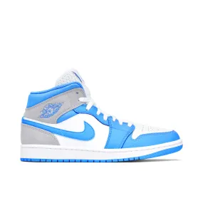 Jordan 1 Mid University Blue Grey ice - climbing running shoes Running   Specific