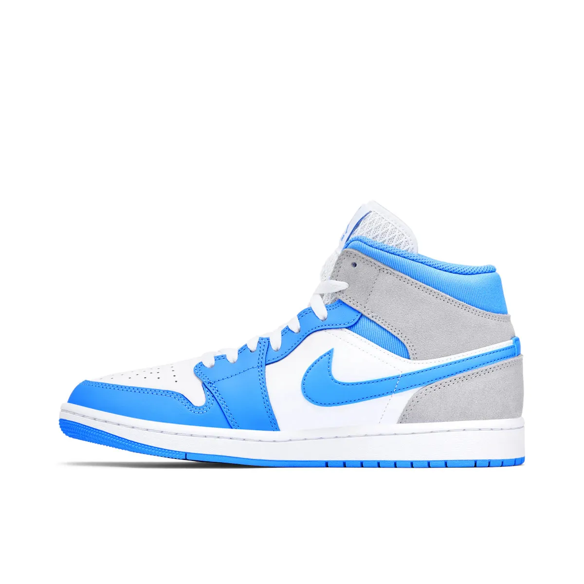 Jordan 1 Mid University Blue Grey trendy running wear