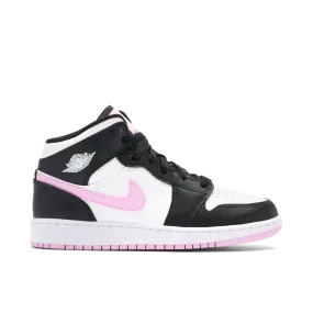 Jordan 1 Mid White Black Light Arctic Pink (GS) lifestyle - choice