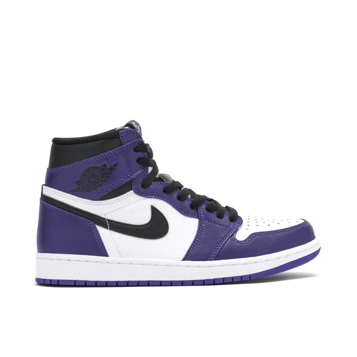 maximalist shoe style easy - to - clean - maintenance shoes Jordan 1 Retro High Court Purple White