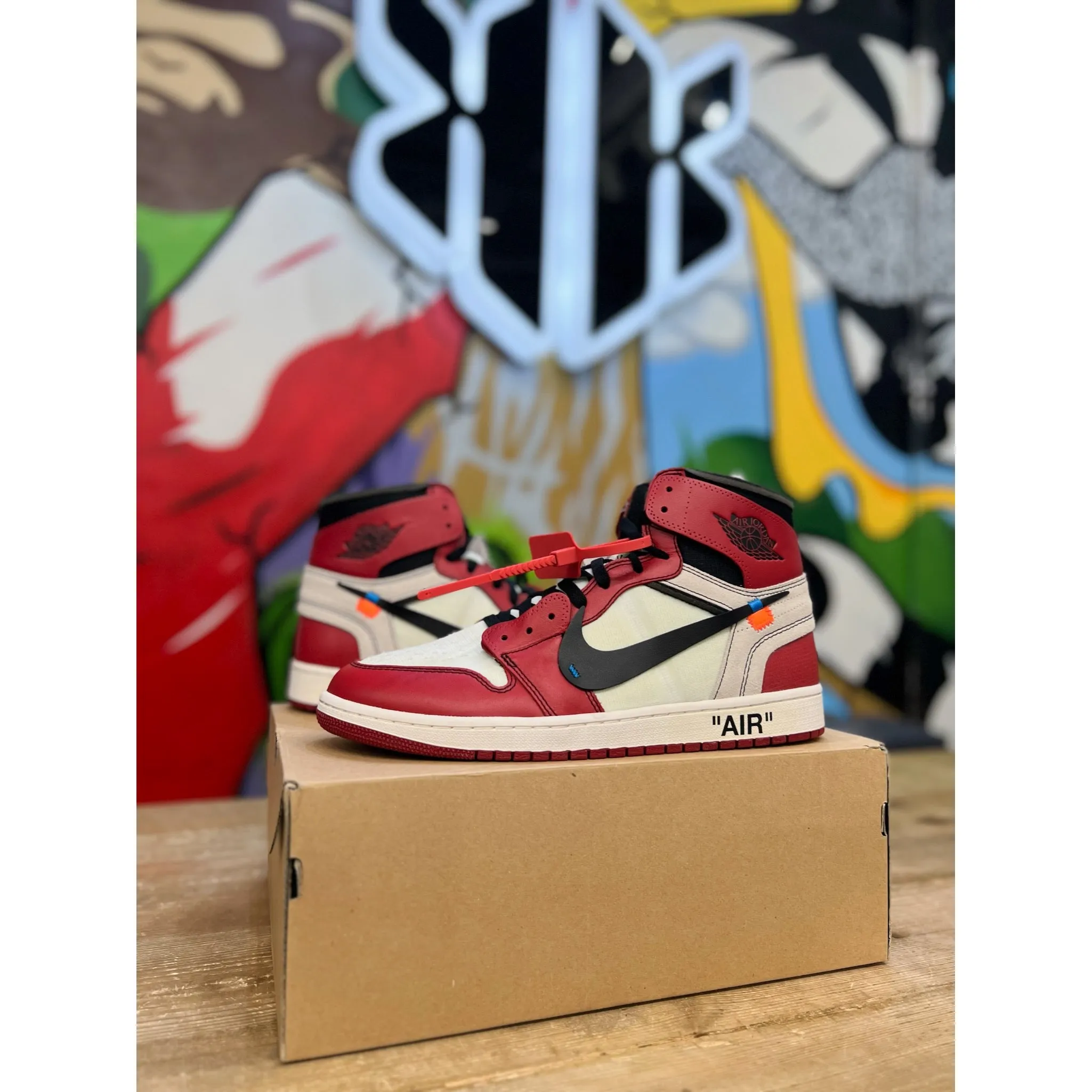 snow running shoes Comfort Topline Jordan 1 Retro High Off-White Chicago