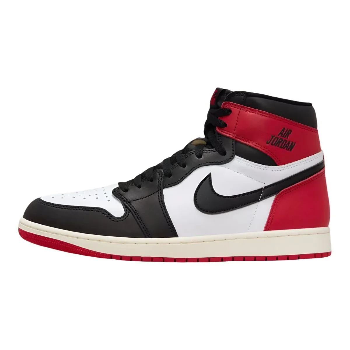 ancient - themed running shoes knee - high running wear Jordan 1 Retro High OG Black Toe Reimagined