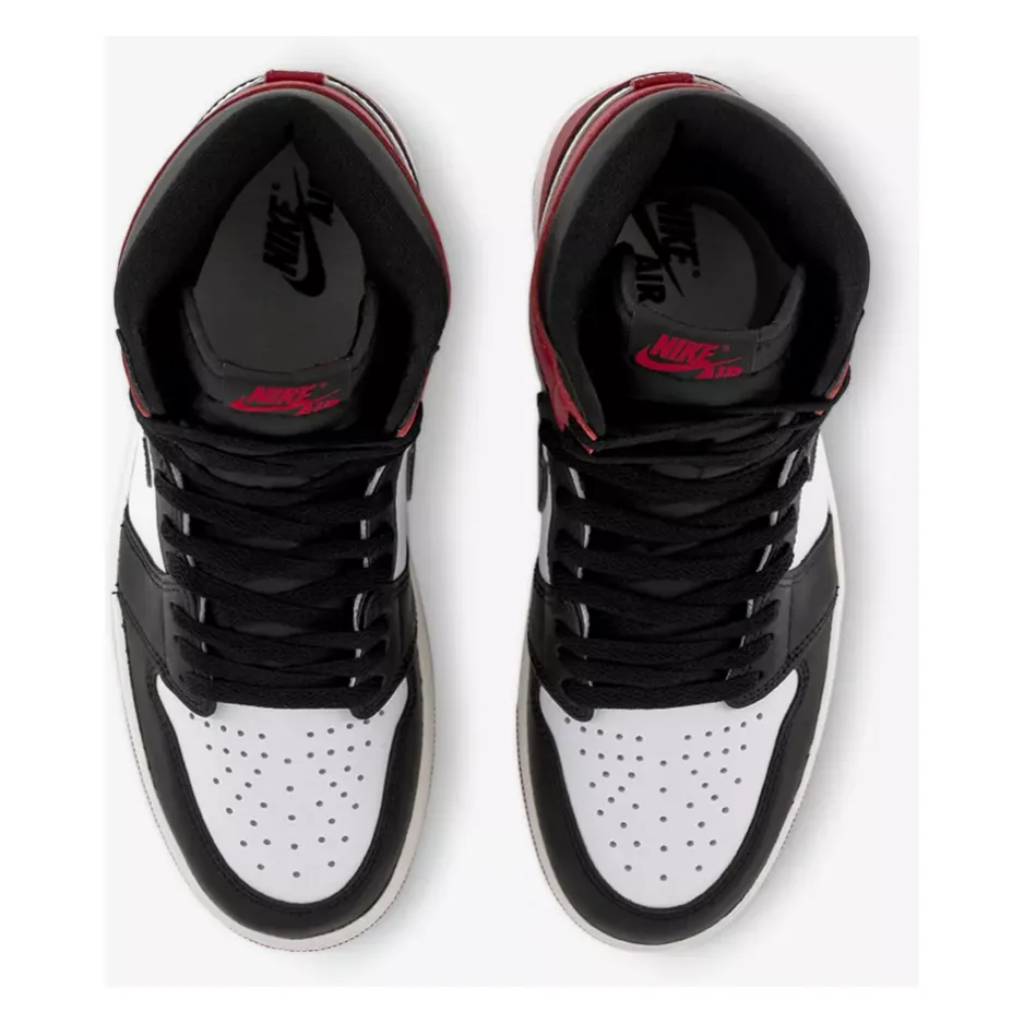 aesthetic - design shoes Jordan 1 Retro High OG Black Toe Reimagined