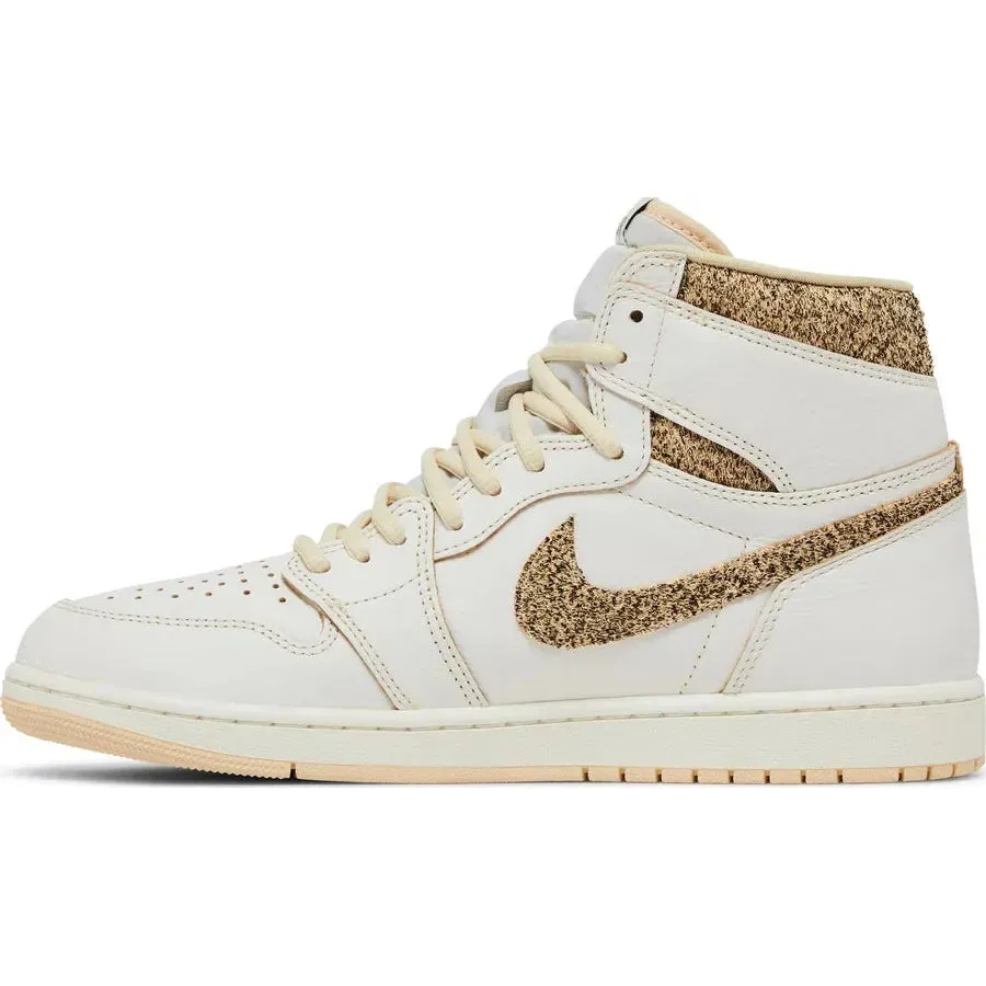 Single - layer Muddy running grip Jordan 1 Retro High OG Craft Vibrations Of Naija