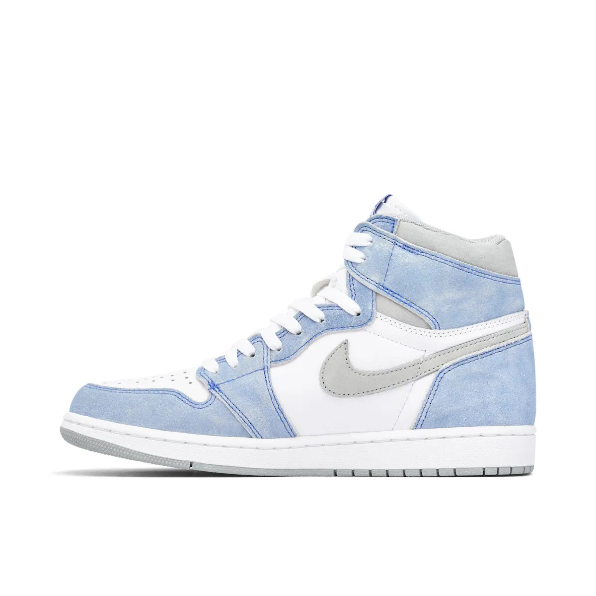 Jordan 1 Retro High OG Hyper Royal running with reflective gear double - strap shoes